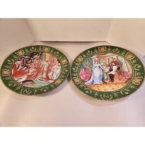 2 VTG Plates D’Arceau Limoges Josephine & Napoleon Series Le Divorce + Napoleon
